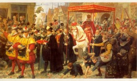 The coronation of Christian IV (19th century painting).